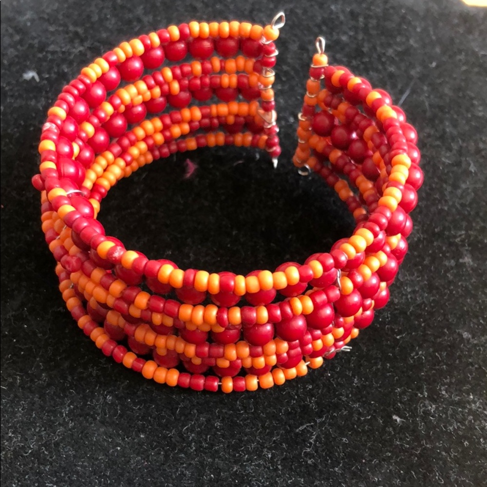 Red and Orange Flexible Bracelet